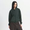 Klassischer Kapuzenpullover aus Baumwollfleece mit Reißverschluss Klassischer Kapuzenpullover aus Baumwollfleece mit Reißverschluss
