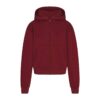 Klassischer Kapuzenpullover aus Baumwollfleece mit Reißverschluss Klassischer Kapuzenpullover aus Baumwollfleece mit Reißverschluss