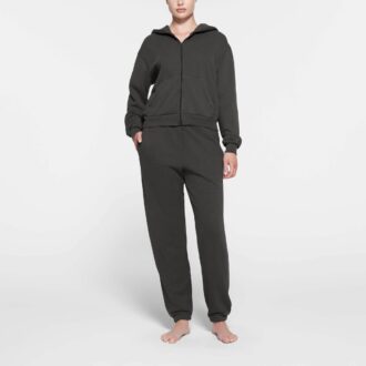 Klassischer Kapuzenpullover aus französischem Frottee mit Reißverschluss