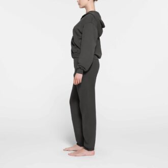 Klassischer Kapuzenpullover aus französischem Frottee mit Reißverschluss