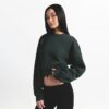 Klassischer Rundhalsausschnitt aus Baumwollfleece Klassischer Rundhalsausschnitt aus Baumwollfleece