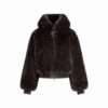 Kunstpelzjacke mit Reißverschluss Kunstpelzjacke mit Reißverschluss