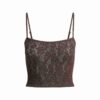 Kurzes, gestricktes Spitzen-Top Kurzes, gestricktes Spitzen-Top