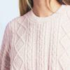 Kuscheliger, leichter Oversize-Zopfstrickpullover mit Rundhalsausschnitt Kuscheliger, leichter Oversize-Zopfstrickpullover mit Rundhalsausschnitt