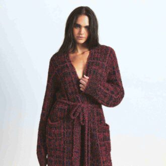 Kuscheliger Strickbademantel für Damen und Herren