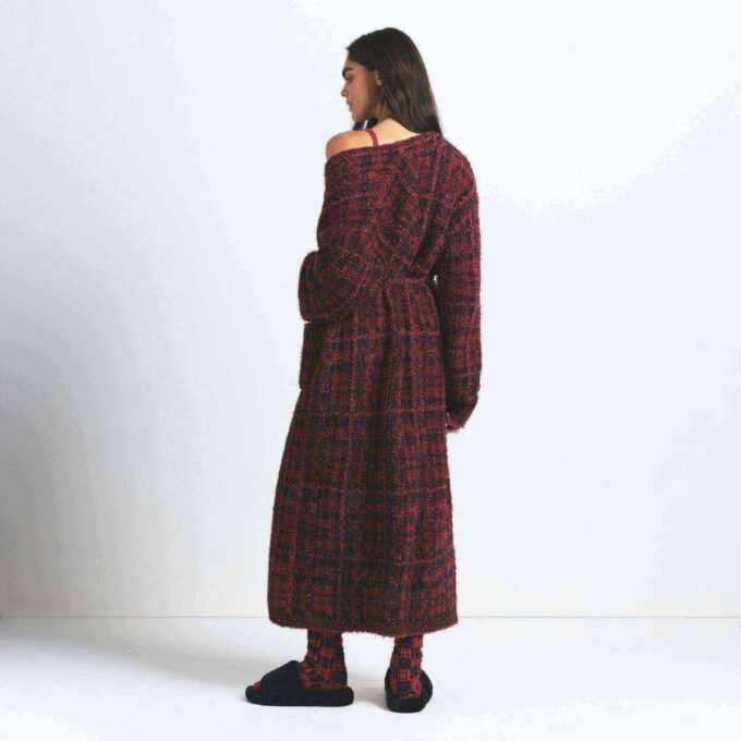 Kuscheliger Strickbademantel für Damen und Herren Kuscheliger Strickbademantel für Damen und Herren