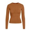 Langarm-T-Shirt aus Baumwolljersey Langarm-T-Shirt aus Baumwolljersey