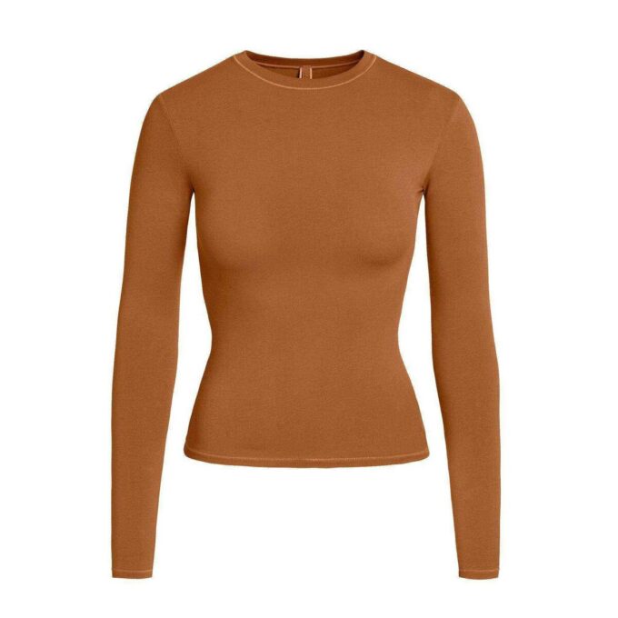 Langarm-T-Shirt aus Baumwolljersey Langarm-T-Shirt aus Baumwolljersey