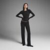 Langarm-T-Shirt aus Baumwollripp Langarm-T-Shirt aus Baumwollripp