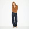 Langarm-Top aus Baumwolljersey mit geraffter Brustpartie Langarm-Top aus Baumwolljersey mit geraffter Brustpartie