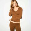 Langarm-Top aus Baumwolljersey mit geraffter Brustpartie Langarm-Top aus Baumwolljersey mit geraffter Brustpartie