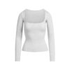 Langarmshirt aus Baumwolljersey mit Rundhalsausschnitt Langarmshirt aus Baumwolljersey mit Rundhalsausschnitt