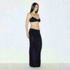 LANGER ROCK AUS TRANSPARENTEM STRICK MIT UMWAND LANGER ROCK AUS TRANSPARENTEM STRICK MIT UMWAND