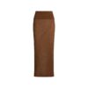 LANGER ROCK AUS TRANSPARENTEM STRICK MIT UMWAND