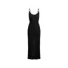 LANGES, DURCHSICHTIGES STRICK-CAMI-KLEID LANGES, DURCHSICHTIGES STRICK-CAMI-KLEID