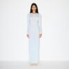 LANGES KLEID AUS FEDERLEICHTEM KASCHMIR LANGES KLEID AUS FEDERLEICHTEM KASCHMIR