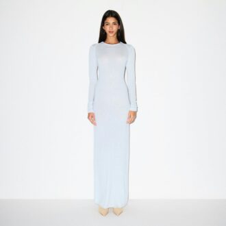 LANGES KLEID AUS FEDERLEICHTEM KASCHMIR