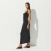 LANGES KLEID AUS TRANSPARENTEN RIPPEN LANGES KLEID AUS TRANSPARENTEN RIPPEN