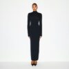 LANGES KLEID MIT ROLLKragen UND GLATTEM LAUFSCHNITT LANGES KLEID MIT ROLLKragen UND GLATTEM LAUFSCHNITT