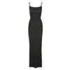 Langes Slipkleid aus weichem Lounge-Stil Langes Slipkleid aus weichem Lounge-Stil