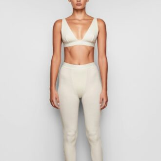 Leggings aus Baumwollrippen