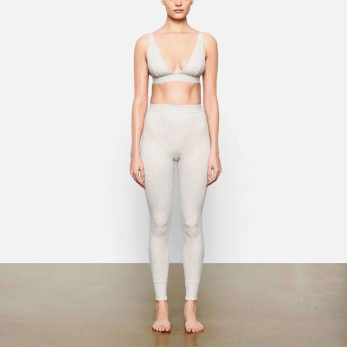 Leggings aus Baumwollrippen Leggings aus Baumwollrippen