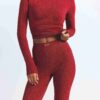 Leggings aus Baumwollrippen Leggings aus Baumwollrippen
