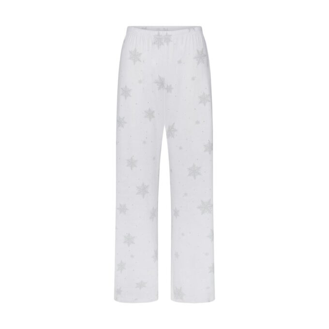 LOGO PLUSH POINTELLE RHINESTONE STRAIGHT LEG PANT LOGO PLUSH POINTELLE RHINESTONE STRAIGHT LEG PANT