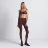 Milchfarbene, transparente Leggings mit Fuß