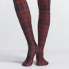 Milchfarbene, transparente Leggings mit Fuß