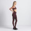 Milchfarbene, transparente Leggings mit Fuß