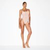 Milchig-transparenter Camisole-Body