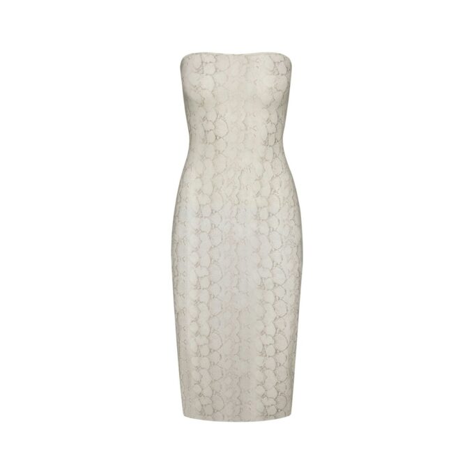 Milchig-transparentes Midi-Schlauchkleid Milchig-transparentes Midi-Schlauchkleid
