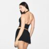 MINI-SKORT MIT GLATTEN LÄNGEN