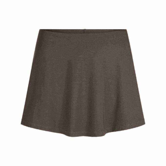 MINI-SKORT MIT GLATTEN LÄNGEN