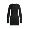 MINIKLEID MIT GLATTEN LAGEN UND RUNDHALSAUSSCHNITT MINIKLEID MIT GLATTEN LAGEN UND RUNDHALSAUSSCHNITT