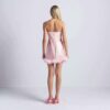MINIKLEID MIT SEIDENFEDERBESETZUNG MINIKLEID MIT SEIDENFEDERBESETZUNG
