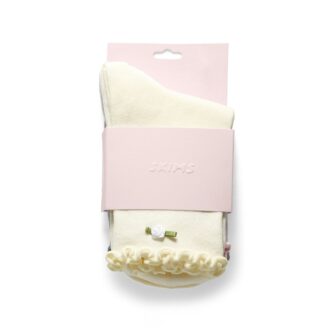 Nahtlose Baumwollsocken für Kinder mit Wellensaum, 3er-Pack