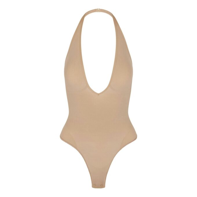 Nahtloser, tief ausgeschnittener String-Body Nahtloser, tief ausgeschnittener String-Body