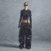 NikeSKIMS ACCESSORY GLÄNZENDE NYLON-CARGOHOSE NikeSKIMS ACCESSORY GLÄNZENDE NYLON-CARGOHOSE