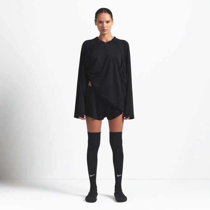 NikeSKIMS AIRY V-NECK OVERSIZED LANGARM-TOP