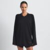NikeSKIMS AIRY V-NECK OVERSIZED LANGARM-TOP