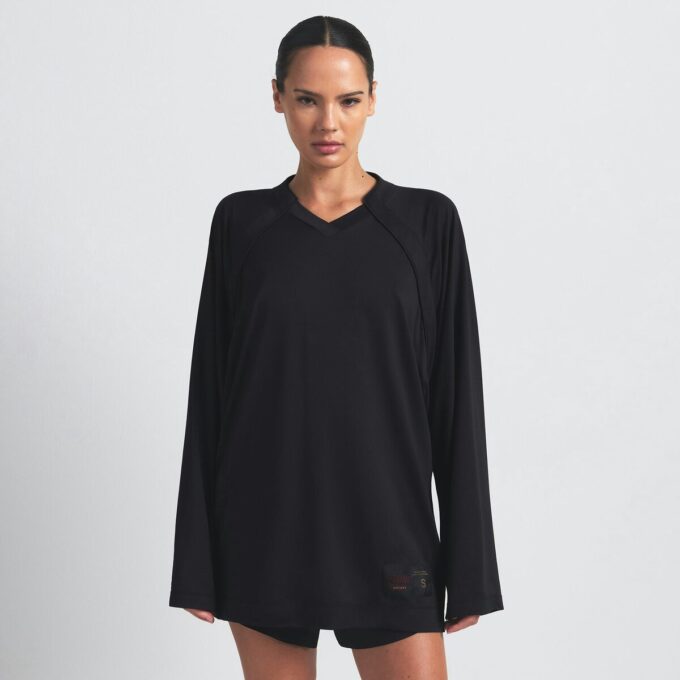 NikeSKIMS AIRY V-NECK OVERSIZED LANGARM-TOP