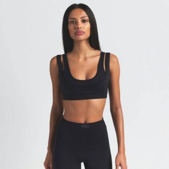 NikeSKIMS MATTE DOPPELTRÄGER-SCHNITTEN-BH