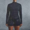 NikeSKIMS MATTE MOCK NECK FULL ZIP JACKE