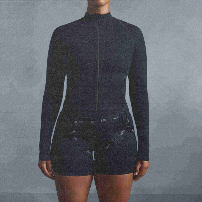 NikeSKIMS MATTE MOCK NECK FULL ZIP JACKE