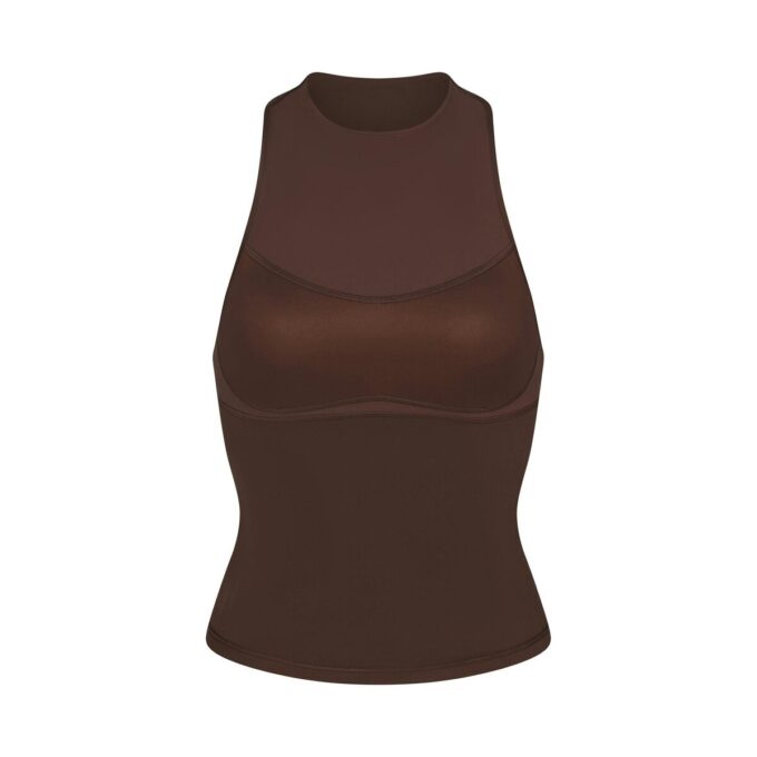 NikeSKIMS MATTE MOCK NECK RACER TANK