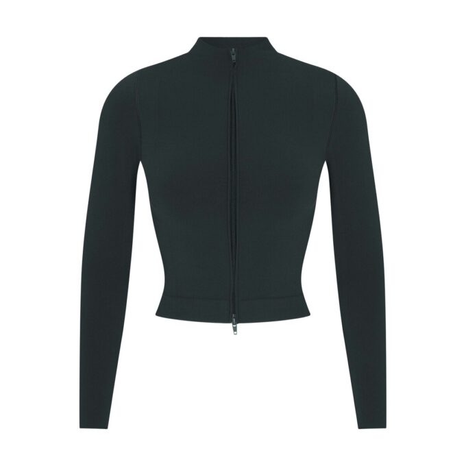 NikeSKIMS VINTAGE NAHTLOSE JACKE MIT DURCHGEHENDEM REISSVERSCHLUSS