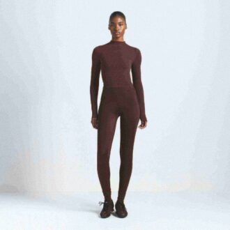 NikeSKIMS VINTAGE NAHTLOSES MOCK NECK CROP TOP