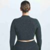 NikeSKIMS VINTAGE NAHTLOSES MOCK NECK CROP TOP NikeSKIMS VINTAGE NAHTLOSES MOCK NECK CROP TOP